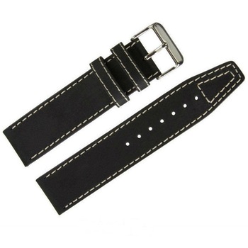 Curea de ceas Di-Modell Nevada KN 1215-10282, 28 mm, Negru, catarama argintie Curea de ceas Di-Modell Nevada KN 1215-10282, 28 mm, Negru, catarama argintie