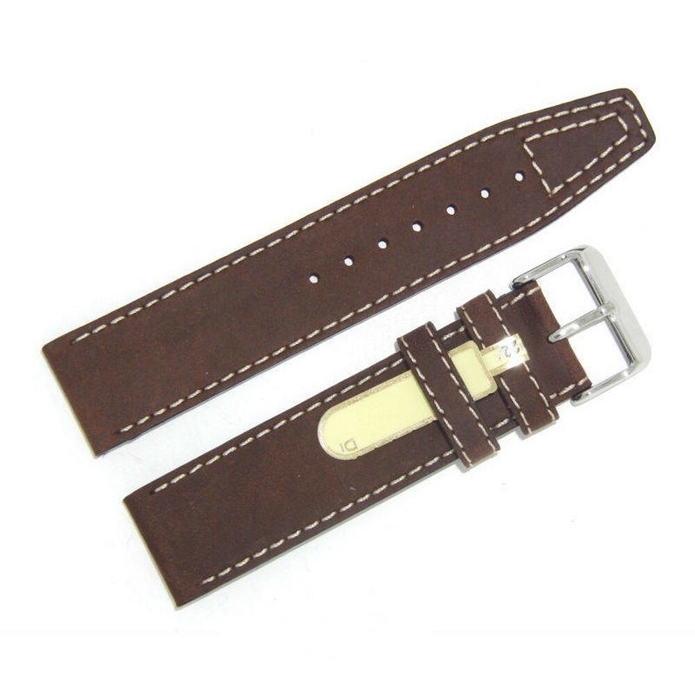 Curea de ceas Di-Modell Nevada KN 1215-28262, 26 mm, Maro inchis, catarama argintie