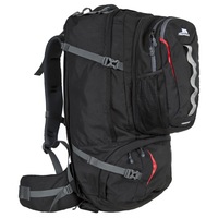 Rucsac modular Trespass Scope pentru drumetie, Negru, 65L + 10L