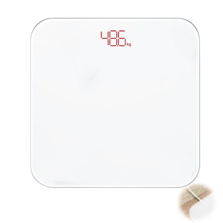 Електронна везна Enforose, капацитет 180 кг, Bluetooth свързаност, преносим дизайн