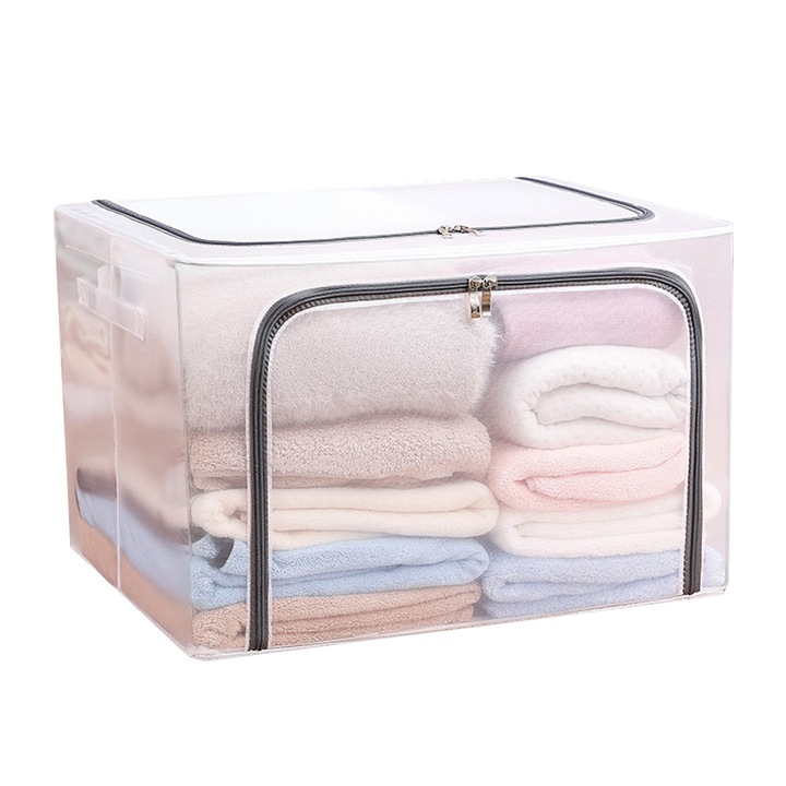 Сгъваема кутия за съхранение от найлон, Enforose, голяма, водоустойчива, дишаща, 50x40x30см