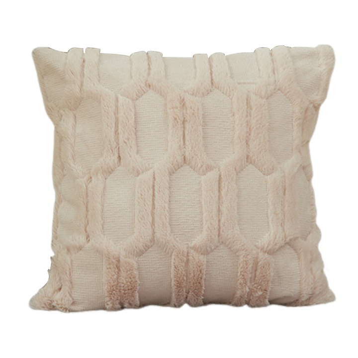 Fata de perna Enforose, 40x40cm/45x45cm/50x50cm, piersica, set 1 bucata