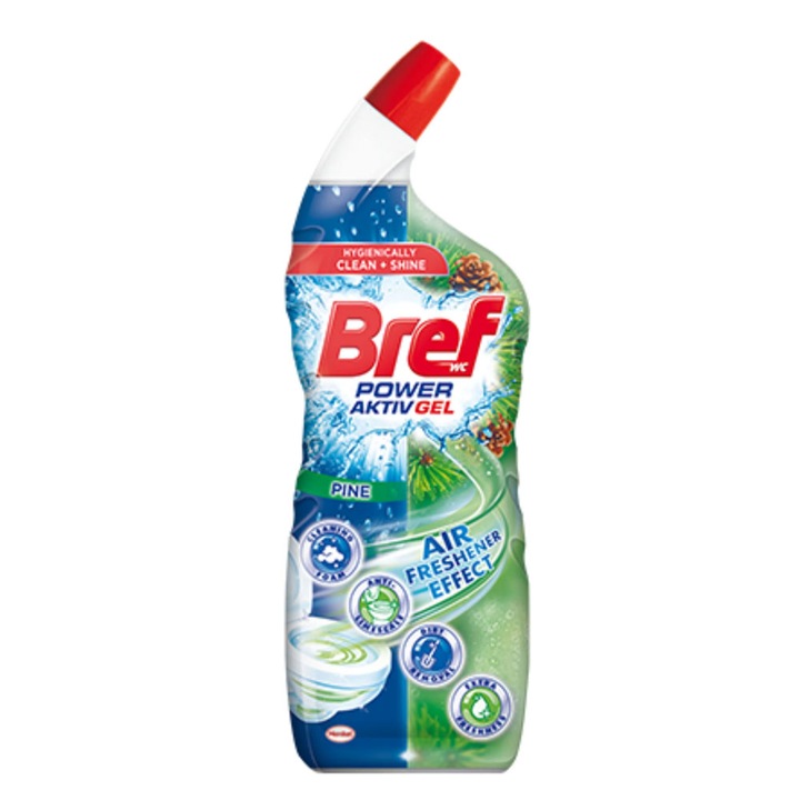 Pachet 4 X Solutie lichid Wc Bref Power Pine 700ml