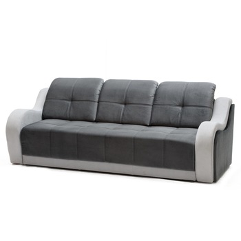 Canapea extensibila Valencia, culoarea Gri petrol/ Gri deschis, sezut matlasat, extensie realizata din plasa de arc tip relaxa, lada de depozitare, 232X100X90cm Canapea extensibila Valencia, culoarea Gri petrol/ Gri deschis, sezut matlasat, extensie realizata din plasa de arc tip relaxa, lada de depozitare, 232X100X90cm