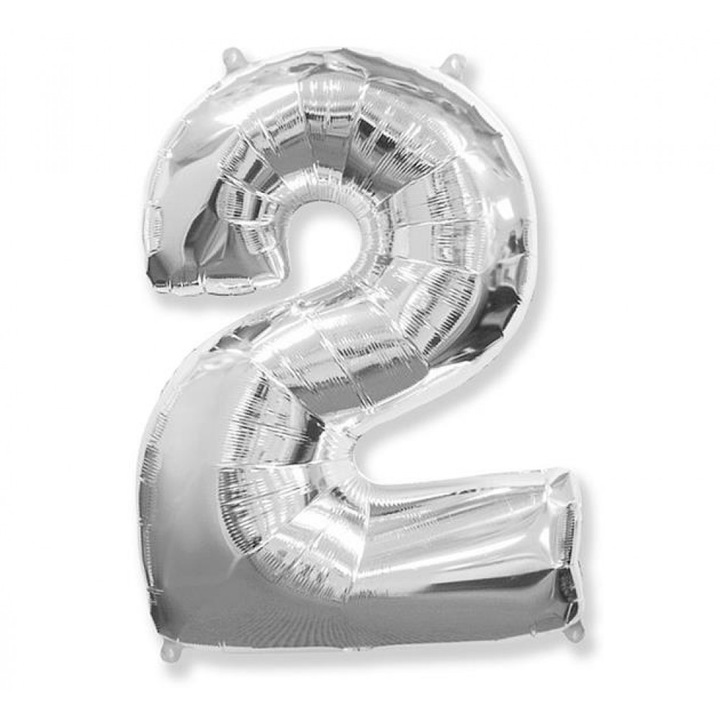 Фолио фигура от балон, номер 2, сребро