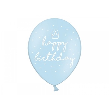 Baloane bleu, 30cm, '' Happy Birthday '', 5 buc / set Baloane bleu, 30cm, '' Happy Birthday '', 5 buc / set