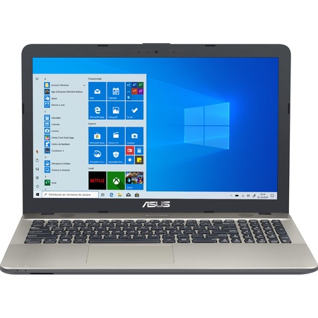 Laptop ASUS VivoBook X541UA-GO1376T cu procesor Intel® Core™ i3-7100U 2.40 GHz, Kaby Lake, 15.6", 4GB, 500GB, Intel® HD Graphics 620, Windows 10, Chocolate Black