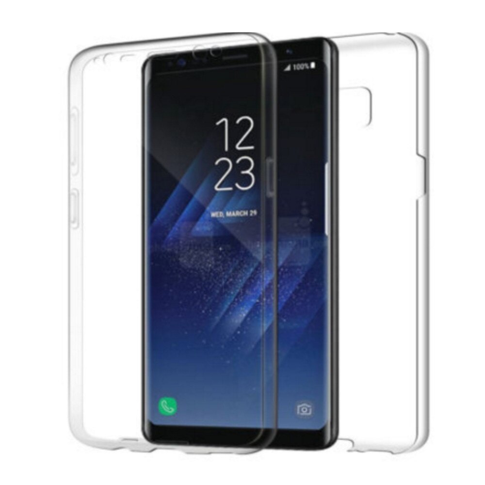 Husa din silicon 360 de grade,Eurocell, pentru Samsung Galaxy S8, transparent