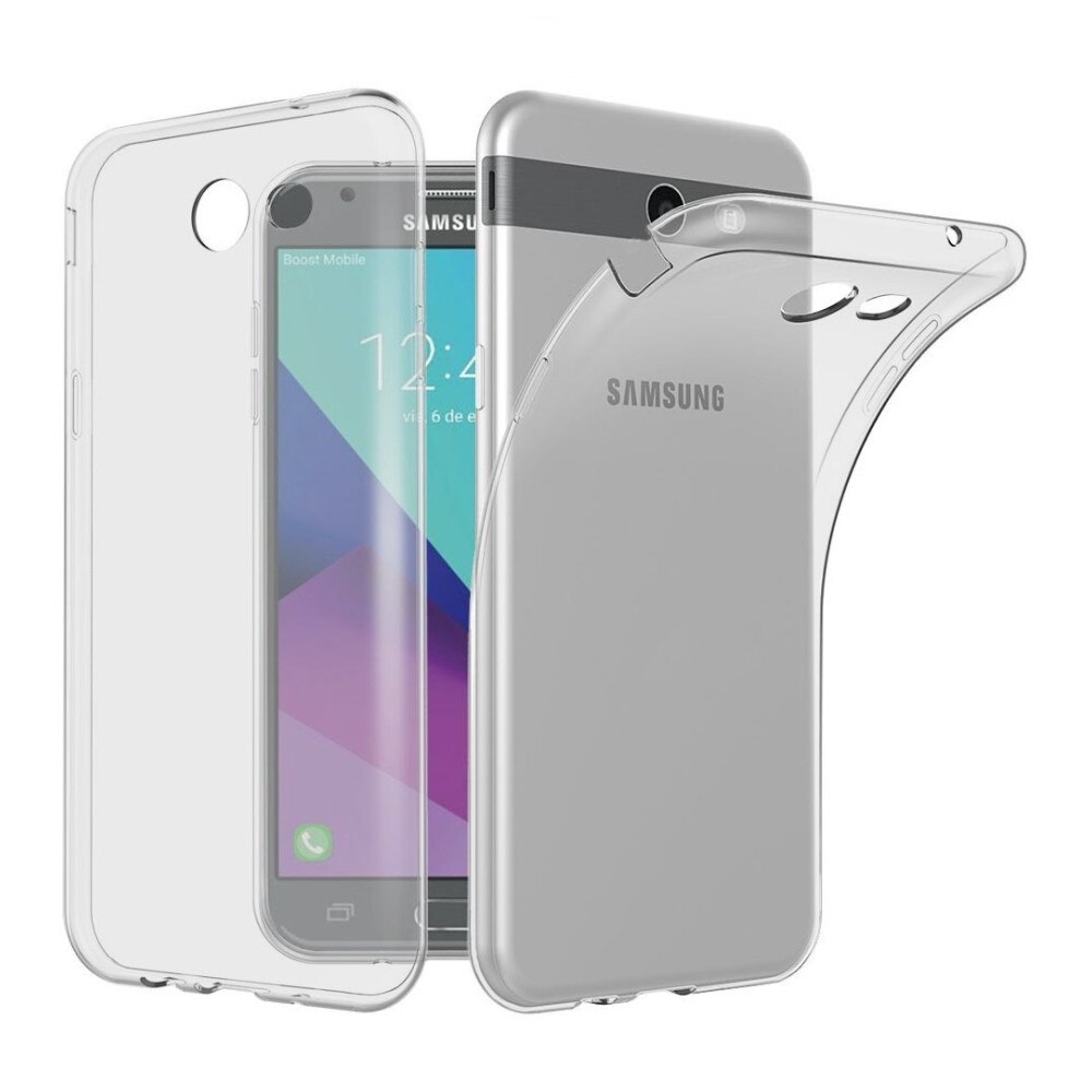 Husa din silicon 360 de grade,Eurocell, pentru Samsung Galaxy J5 2017, negru transparent
