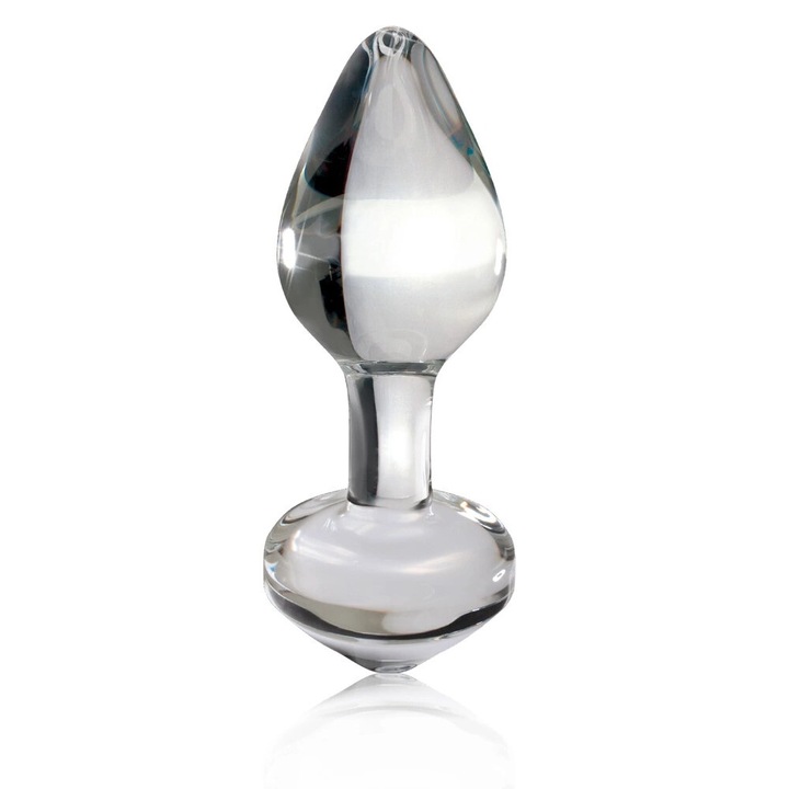 Dop din sticla pentru masaj, Icicles, 8 cm, hipoalergenic, 2.5 cm diametru