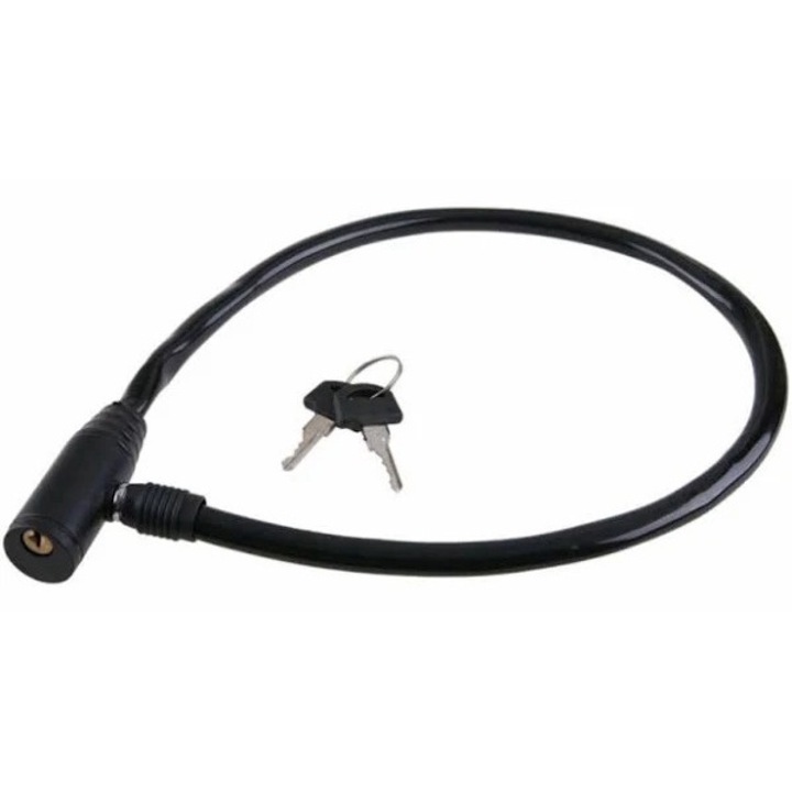 Incuietoare cu cheie Sedona 8mm/65cm, Negru