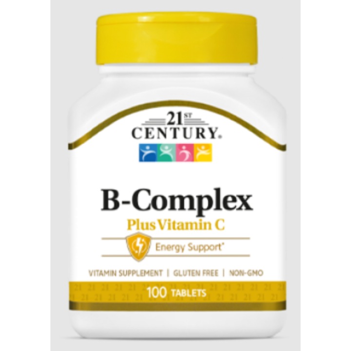 Complexul B Plus Vitamina C, 21st Century- 100 tabs