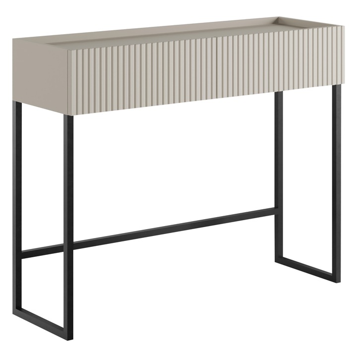 Consola cu sertare Zulek 2SZ, MIRJAN24, casmir, 32x100x80 cm