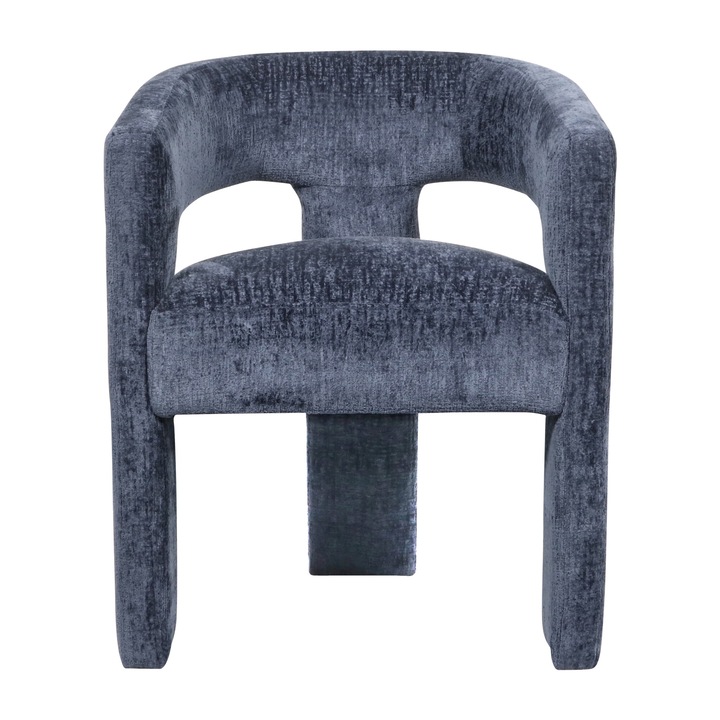 Scaun Leith Tapitat, Stofa Bleumarin