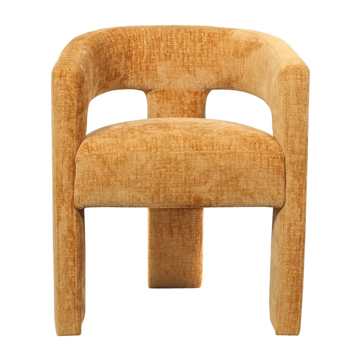 Scaun Leith Tapitat, Stofa Portocalie