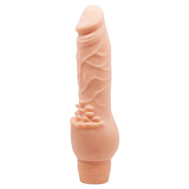 Vibrator realist SESSO 19cm, design curbat, material de calitate superioară
