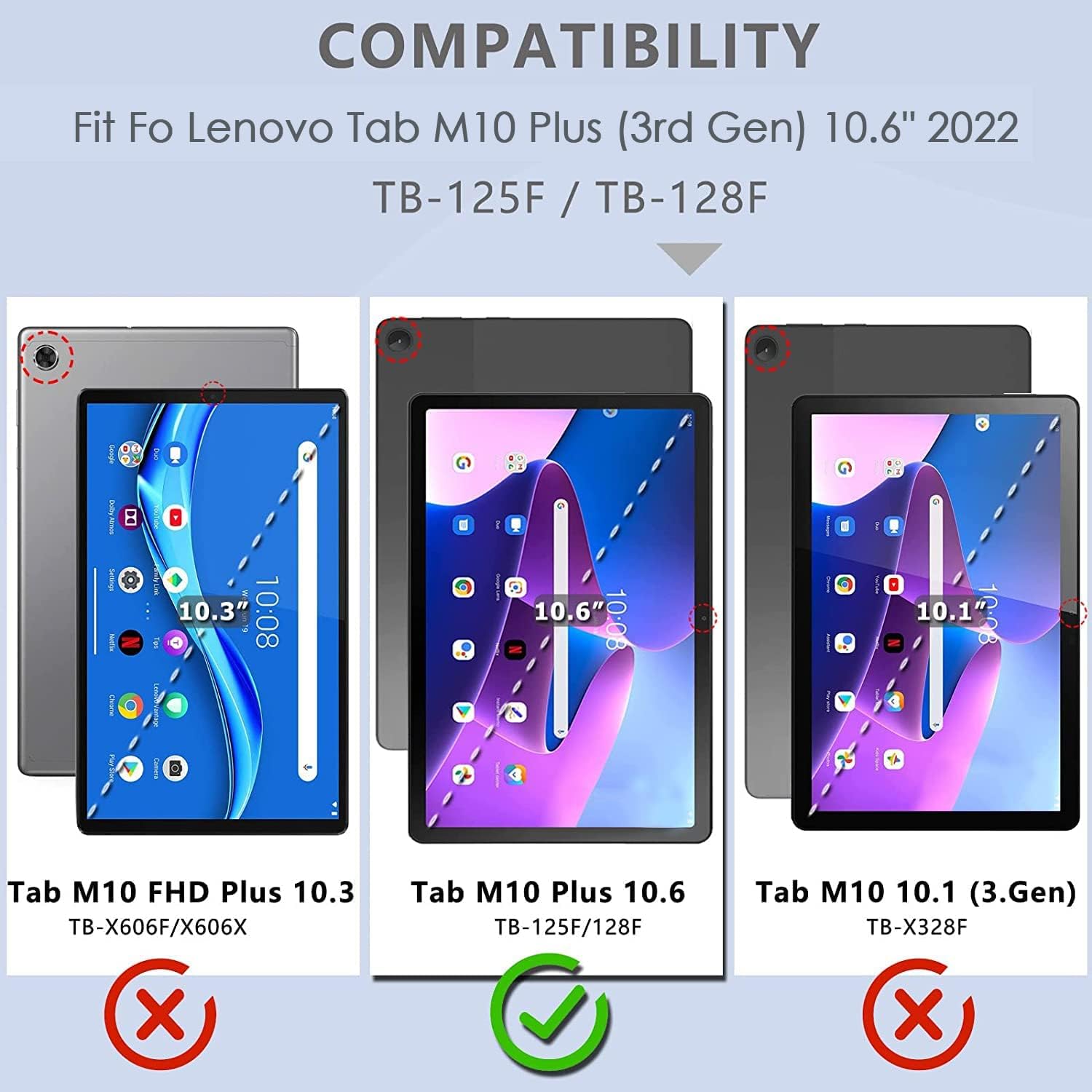Husa Slim, Sigloo, Smart Cover, Trifold, pentru Lenovo Tab M10 Plus 10.6" (3rd gen) TB-125F, TB-128F, model Good Night