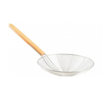 Sita inox de scos carne,jumari maner lemn Sita inox de scos carne,jumari maner lemn