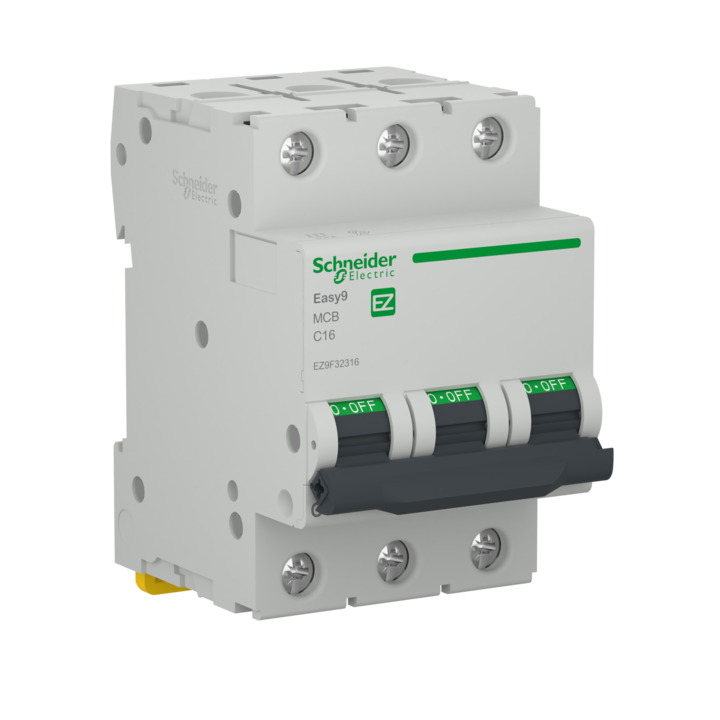 Disjunctor Schneider Easy9, tripolar, 16A, 3 P