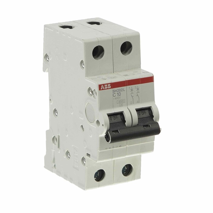 Disjunctor modular ABB, bipolar, 10A, 2P - eMAG.ro
