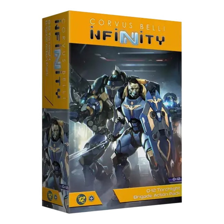 Infinity Game Expansion, O-12 Torchlight Brigade Action Pack, Corvus Belli, 9 модела за сглобяване, метал