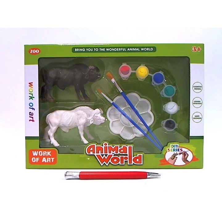 Set de animale pentru pictat 0019G, multicolor
