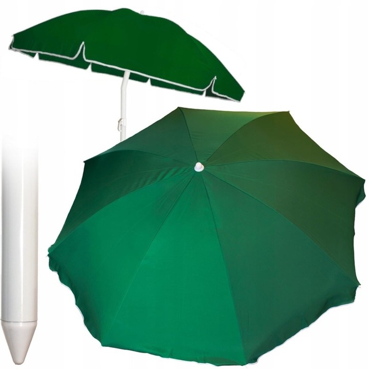 Umbrela de gradina Jumi, 240cm, verde, design pliabil