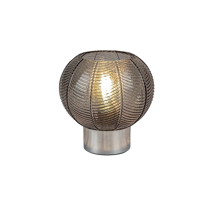 Rabalux lámpa, üveg, E27, 40W, 25x19cm, ezüst