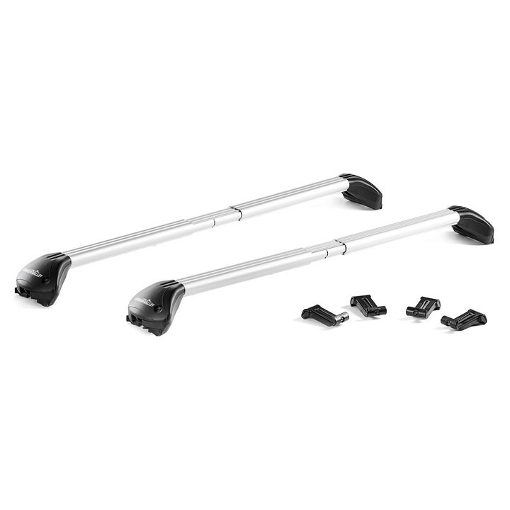 Bare transversale Green Valley Freeline Aluminiu pentru AUDI Q4 Suv 2021-prezent, cu prindere pe bare longitudinale integrate