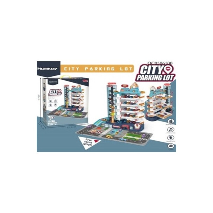 KX5530 5 szintes elektromos garázs, 4 autós garázs