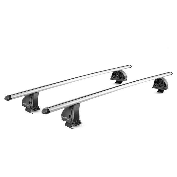 Bare transversale Green Valley EVO Aluminiu pentru BYD Dolphin Hatchback 2023-prezent, cu prindere pe plafon normal