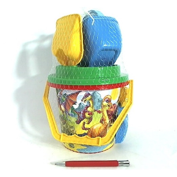 Плажен комплект ТехноК, с кофа, 5 части, многоцветни