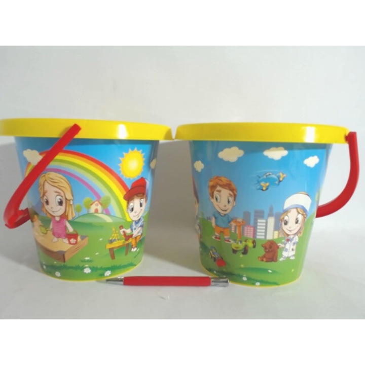 Комплект за игра с пясък с пръскачка, ТехноК, 2 цвята, включва форми, сито, лопатка и гребла