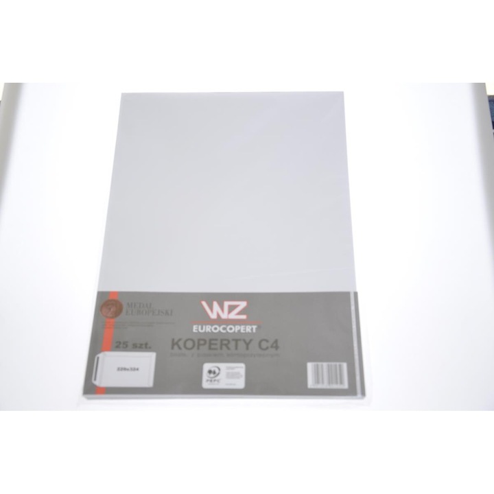 Plicuri C4 WZ, alb, folie, set 25 bucati