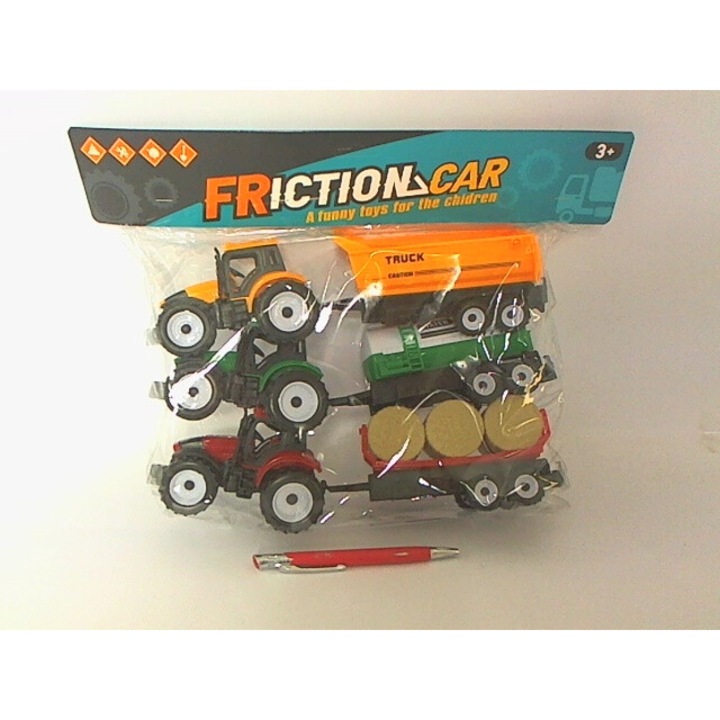 Трактор с ремарке комплект от 3 части, Tres, 6693-20, многоцветни