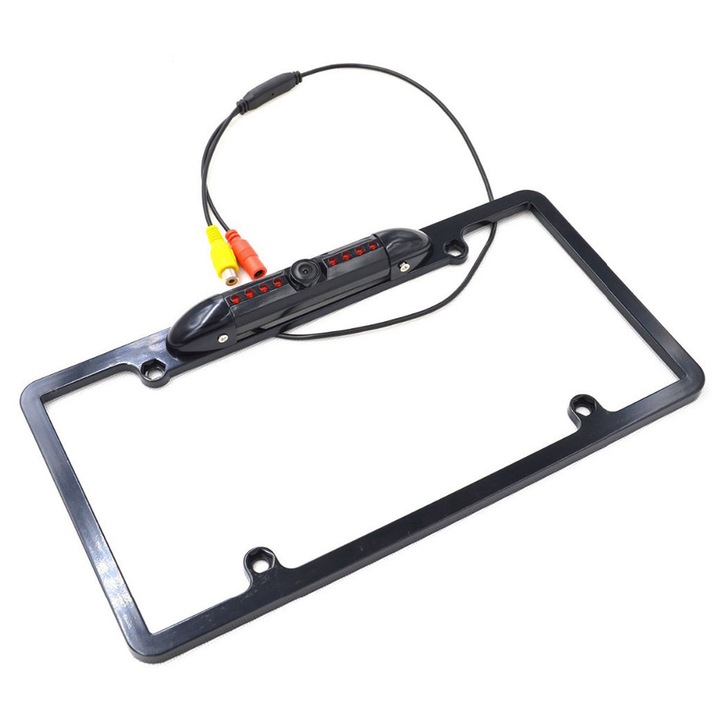 Camera auto Enforose cu viziune nocturna infrarosu HD, unghi ajustabil, cromat