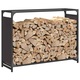 Suport pentru lemne de foc vidaXL, negru, Otel laminat la rece, 5.95 Kg 864203