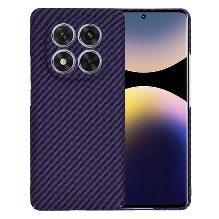 Husa pentru Xiaomi Redmi Note 14 Pro 5G / Poco X7 - Techsuit Carbonite FiberShell - Purple