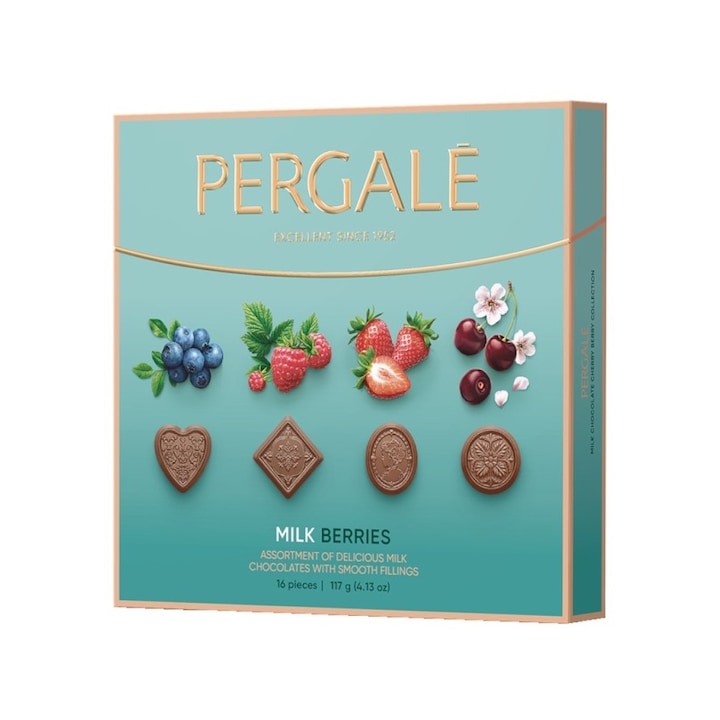 Bomboane de ciocolata Pergale, 117g