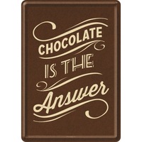 placa metalica decor 10x14 cm quotchocolate is the answerquot imagen 5_0_
0