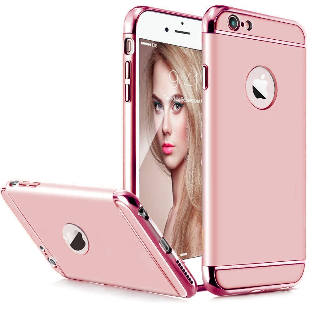 Husa telefon Iphone 6/6S ofera protectie 3in1 Ultrasubtire - Rose