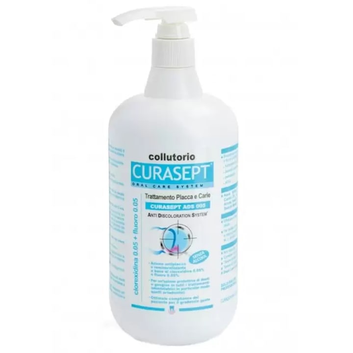 Curasept ADS 905 Вода за уста, с хлорхексидин 0,05%, 900 ml бутилка, без алкохол