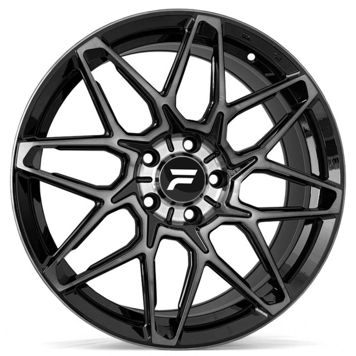 Janta aliaj Flowtec FLUX Black smoke polish 8x18 5x114.3 et40