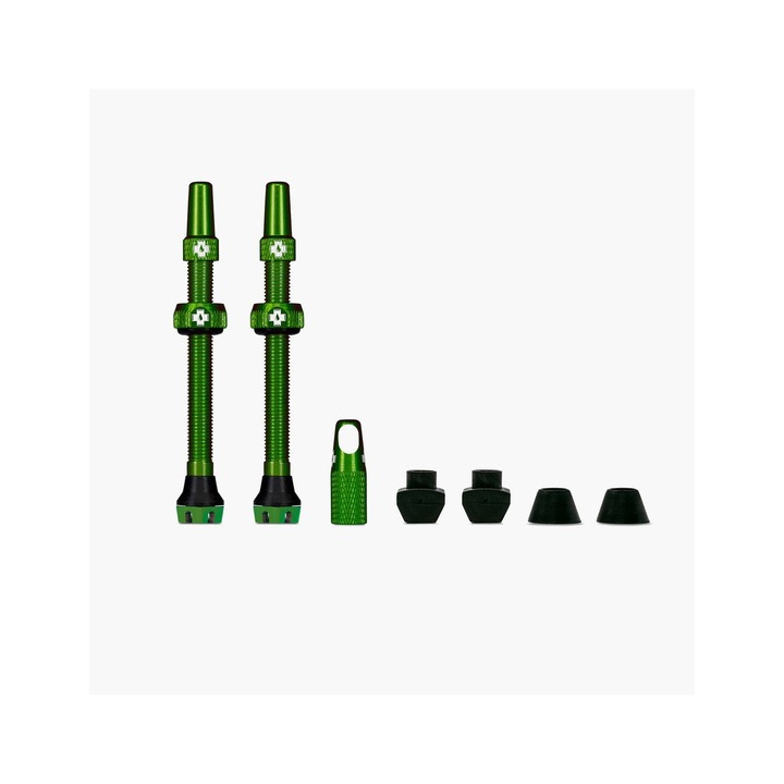 Set 2 valve tubeless Muc-Off Tubeless Valves V2 44mm Verde