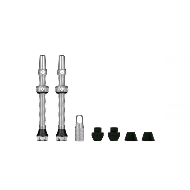 Set 2 valve tubeless Muc-Off Tubeless Valves V2 44mm Argintiu