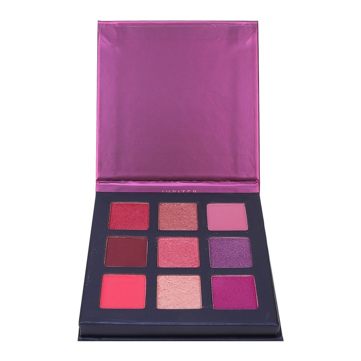 Szemhéjfesték, 9 színű, csillogó hatású, selymes textúrájú, hordozható