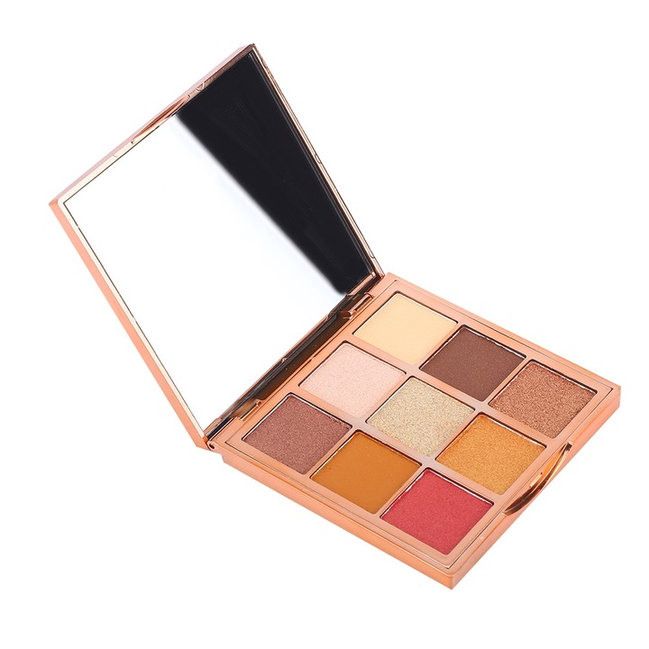 9 színű szemhéjfesték paletta, matt és csillogó, vízálló