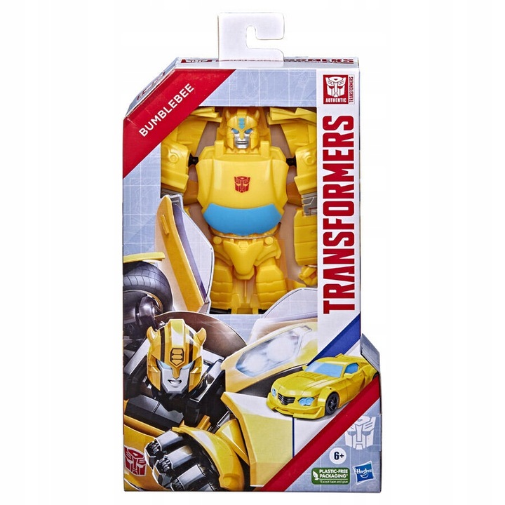Figurina Transformers Bumblebee, Hasbro, 2 in 1, galben, 27cm, pentru 6 ani+