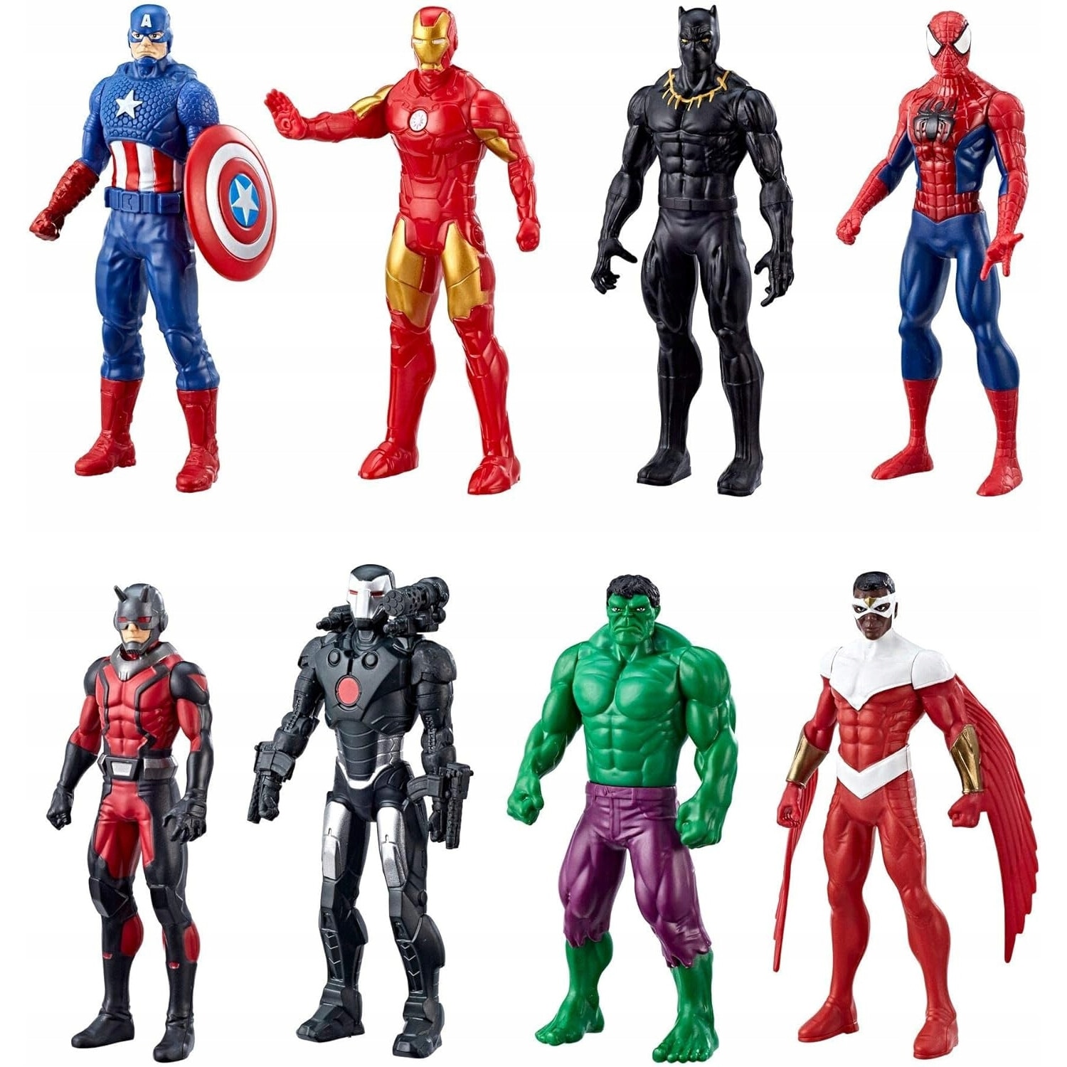 Set figurine Marvel Avengers, Hasbro, 8 supereroi, multicolor