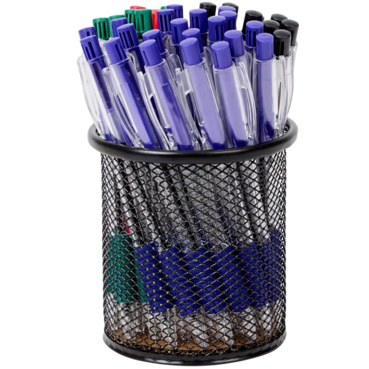 Set de 40 pixuri, CARDSPLITTER, recipient metalic, multicolor, 1 mm